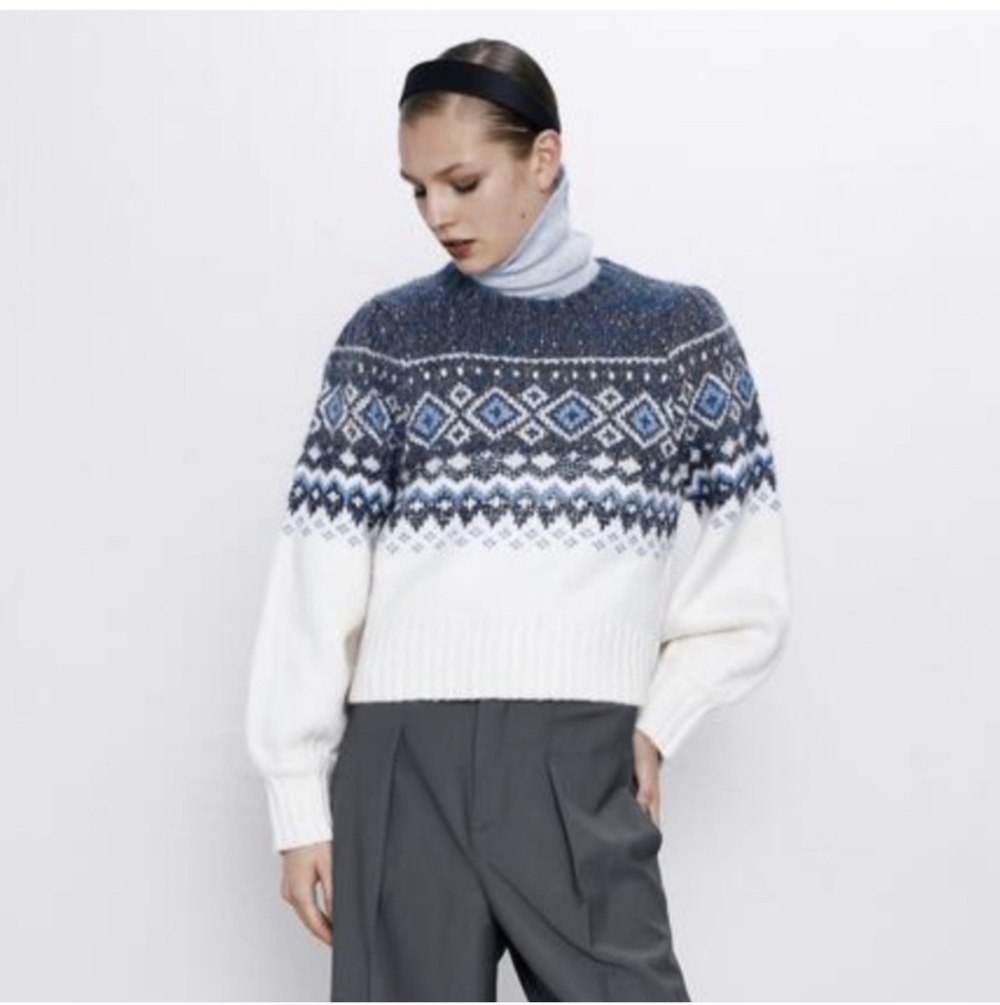 Zara Patterned Sweater - Picture 5 of 9